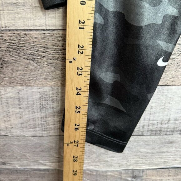 NIKE Women's Dri-FIT One Mid Rise Full Length Camo Leggings Medium Black - Picture 9 of 9